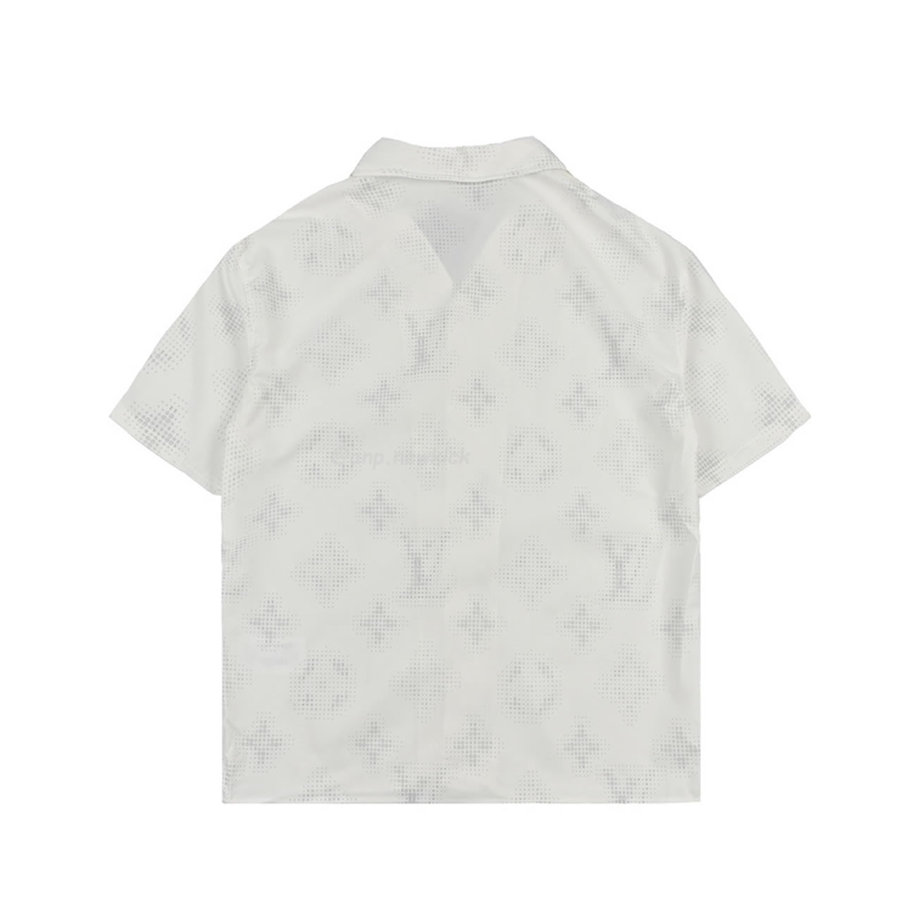 Louis Vuitton 24ss Old Flower Small Logo Short Sleeved Shirt (4) - newkick.cc